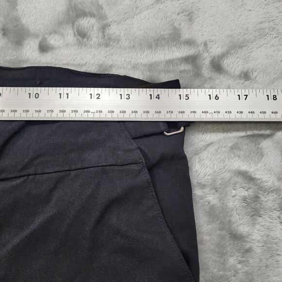 Maurices Pants Womens M Black Pull On Buckle Detail Bengaline Skinny Crop Capri - Picture 10 of 14